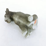 Load image into Gallery viewer, Dog Schnauzer Puppy Figurine by Lefton Orig Decal Hallmarked 1985
