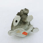 Load image into Gallery viewer, Dog Schnauzer Puppy Figurine by Lefton Orig Decal Hallmarked 1985
