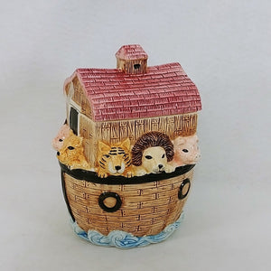 Cookie Jar Noah's Ark Ceramic Wang's International Vintage