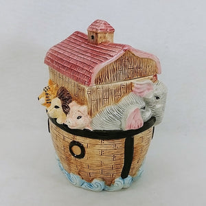 Cookie Jar Noah's Ark Ceramic Wang's International Vintage