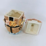 Load image into Gallery viewer, Cookie Jar Noah&#39;s Ark Ceramic Wang&#39;s International Vintage
