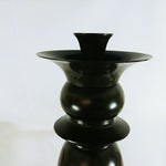 Load image into Gallery viewer, Candle Holder Taper Turned Wood Pottery Barn Floor Decor Candleholder 21.5&quot;
