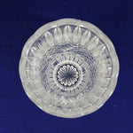 Load image into Gallery viewer, Vase Pressed Glass Diamond Cut Frosted Ridge Pattern Scalloped Rim 8.25&quot; Tall
