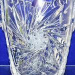 Load image into Gallery viewer, Glass Ice Bucket Star Pattern Curly Handles Distinctive Barware 5.25&quot; Tall
