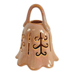 Load image into Gallery viewer, Candle Lantern Bell Shape Openwork Ceramic Bottom Loaded 8.5&quot;
