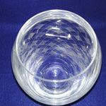 Load image into Gallery viewer, Crystal Vase Plaid Diamond Etched Design Pattern Collectible Vintage 7&quot;
