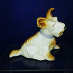 Load image into Gallery viewer, Dog Figurine Scottish Terrier Playfully Sitting Tilted Head Vintage
