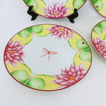 Load image into Gallery viewer, Dinner Plates Leaps &amp; Bounds by Jay Willfred Dragonfly Artist Leslie Sattler
