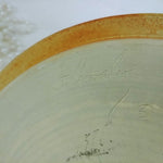 Load image into Gallery viewer, Platter Serving Tray Earth Tone Florals Artisan Made Signed Dated 13.5&quot; Dia
