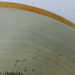 Load image into Gallery viewer, Platter Serving Tray Earth Tone Florals Artisan Made Signed Dated 13.5&quot; Dia
