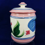 Load image into Gallery viewer, Canister Medium Gail Pittman Novak Pattern Vintage Signed Dated 6.5&quot;
