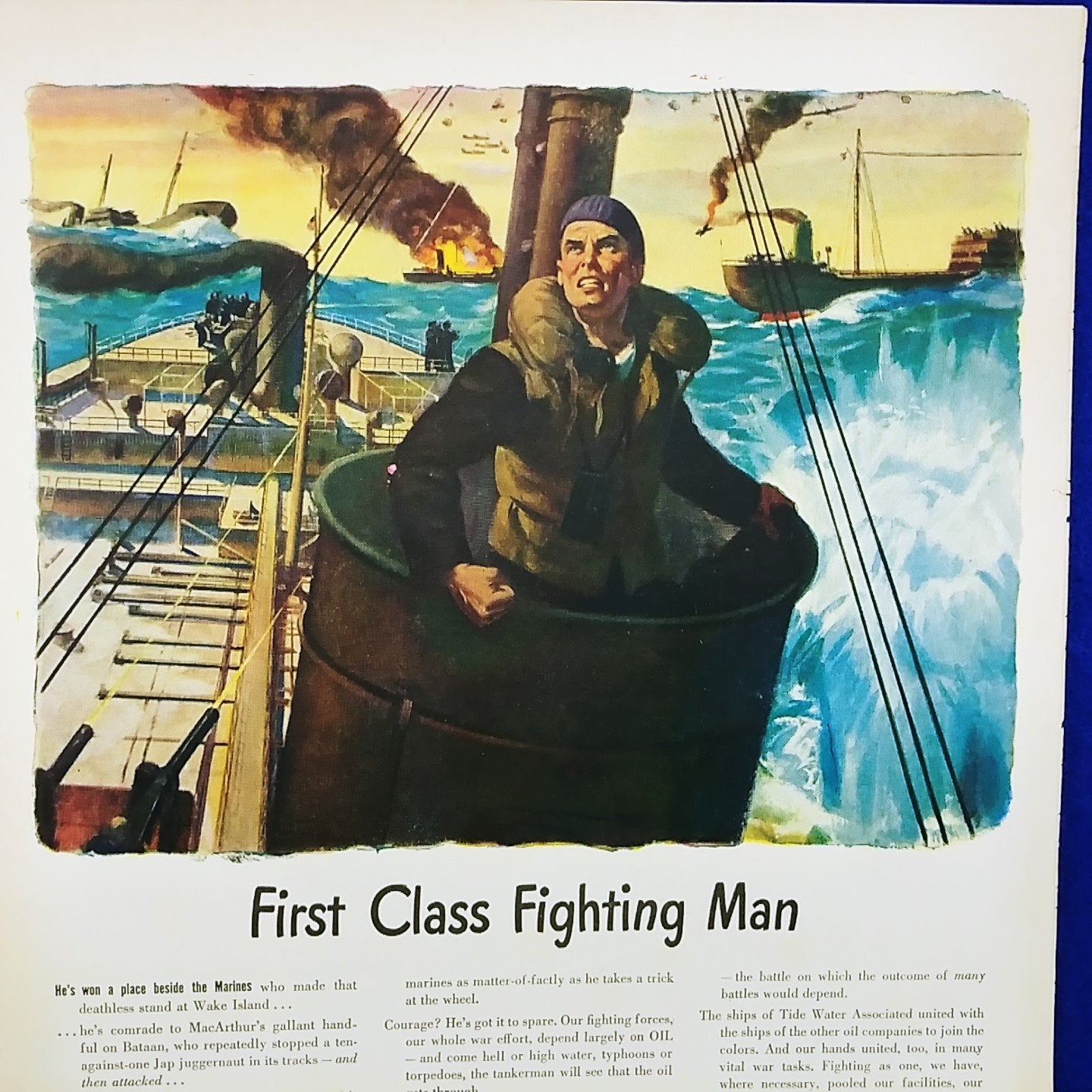 Veedol Oil First Class Fighting Man Studebaker Magazine Advertisement Print Ad