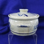 Load image into Gallery viewer, Casserole Dish with Lid Covered Pot Salt Glaze Heringstopf Germany Vintage Decor
