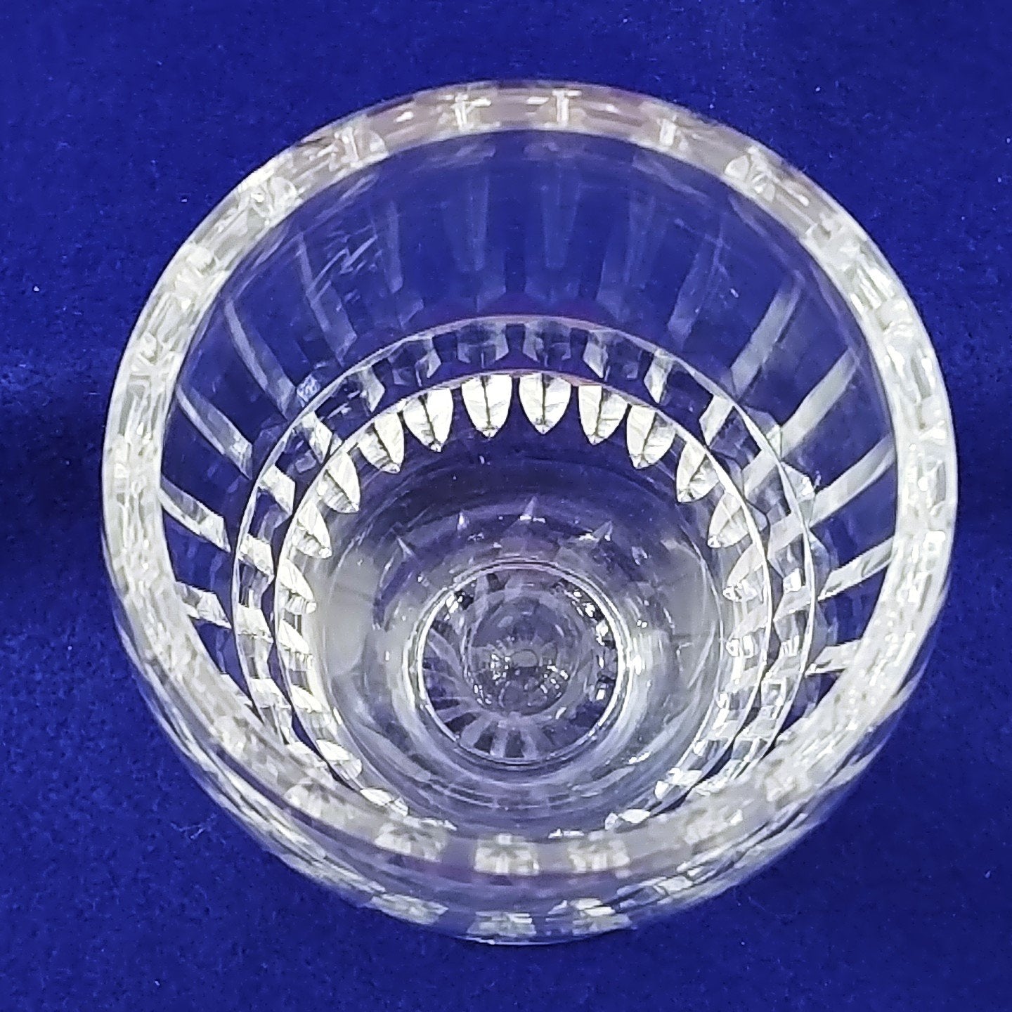 Waterford Crystal Pedestal Vase Modern Design Cuts Hallmarked 5" Vintage Decor