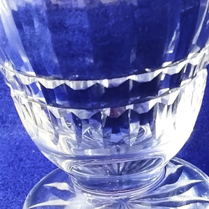 Waterford Crystal Pedestal Vase Modern Design Cuts Hallmarked 5" Vintage Decor