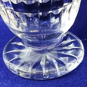 Waterford Crystal Pedestal Vase Modern Design Cuts Hallmarked 5" Vintage Decor