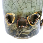 Load image into Gallery viewer, Coffee Tea Cup Somayaki Somaware Galloping Horses Double Wall Crackle Glaze 3&quot; H
