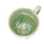 Load image into Gallery viewer, Coffee Tea Cup Somayaki Somaware Galloping Horses Double Wall Crackle Glaze 3&quot; H
