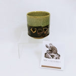 Load image into Gallery viewer, Coffee Cup Tea Cup Somayaki Double Wall Soma Ware Horse Crackle Finish 3.25&quot; H
