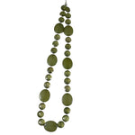 Load image into Gallery viewer, Necklace Ladies Fashion Jewelry Olive Green Vintage 32&quot; Extendable
