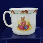 Load image into Gallery viewer, Royal Doulton Bunnykins Child&#39;s Mug &quot;Doll&#39;s House&quot; Pattern Coffee Tea Cup Vtg
