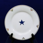 Load image into Gallery viewer, Plates Pier 1 Imports Celebration Plates Stars Gold Trim Porcelain Set of 4
