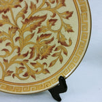 Load image into Gallery viewer, Decorative Plate Andrea by Sadek Floral Grecian Scroll Design Vintage Home Decor
