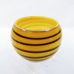 Load image into Gallery viewer, Art Glass Bowl Hand Blown Glass Swirl Design Pontil Mark Vintage Glass 4&quot; Tall
