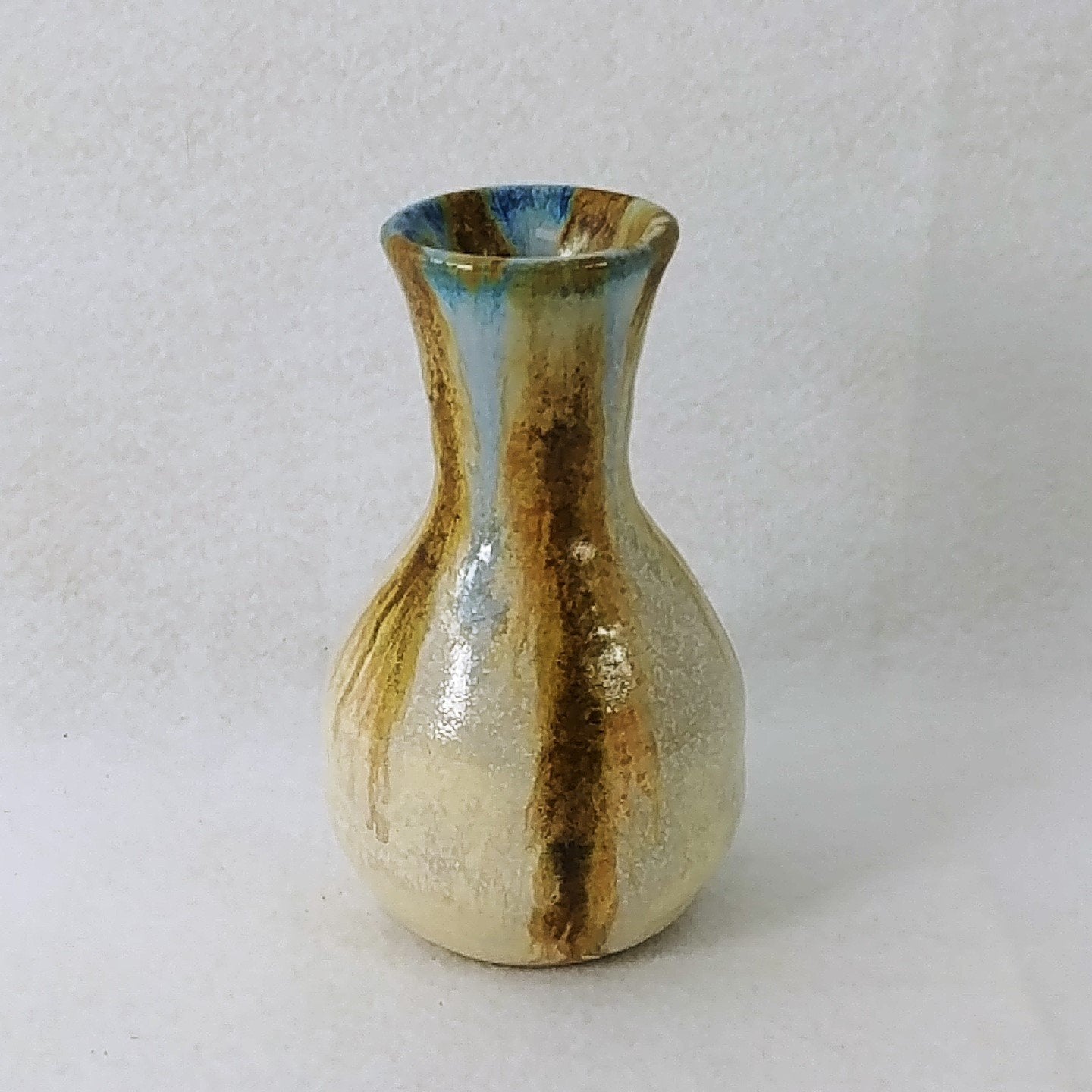 Pottery Vase Bud Vase Hand Made Artisan Signed Collectible Home Decor 5.5"