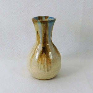 Pottery Vase Bud Vase Hand Made Artisan Signed Collectible Home Decor 5.5"