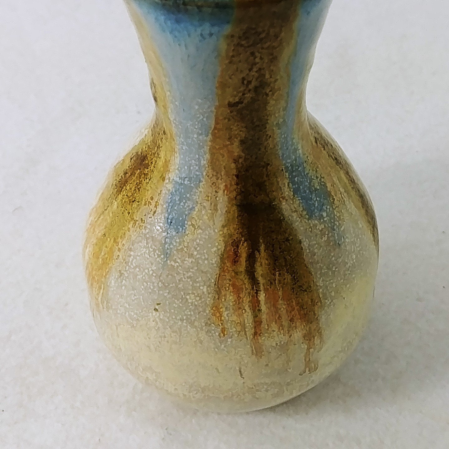 Pottery Vase Bud Vase Hand Made Artisan Signed Collectible Home Decor 5.5"