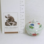 Load image into Gallery viewer, Jewelry Ring Trinket Porcelain Covered Floral Dish Heinrich Germany 2&quot; Dia
