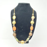 Load image into Gallery viewer, Chunky Wood Bead Necklace Adjustable Vintage Fashion Costume Jewelry
