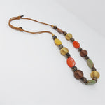 Load image into Gallery viewer, Chunky Wood Bead Necklace Adjustable Vintage Fashion Costume Jewelry
