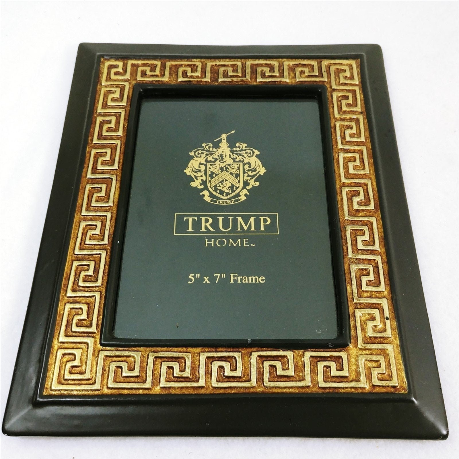 Picture Frame Trump Home Logo Raised Geometric Aztec Design Holds 5" by 7" Photo