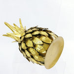 Load image into Gallery viewer, Candle Holder Taper Candle Holder Pineapple Design Metal Gold Finish 8&quot;
