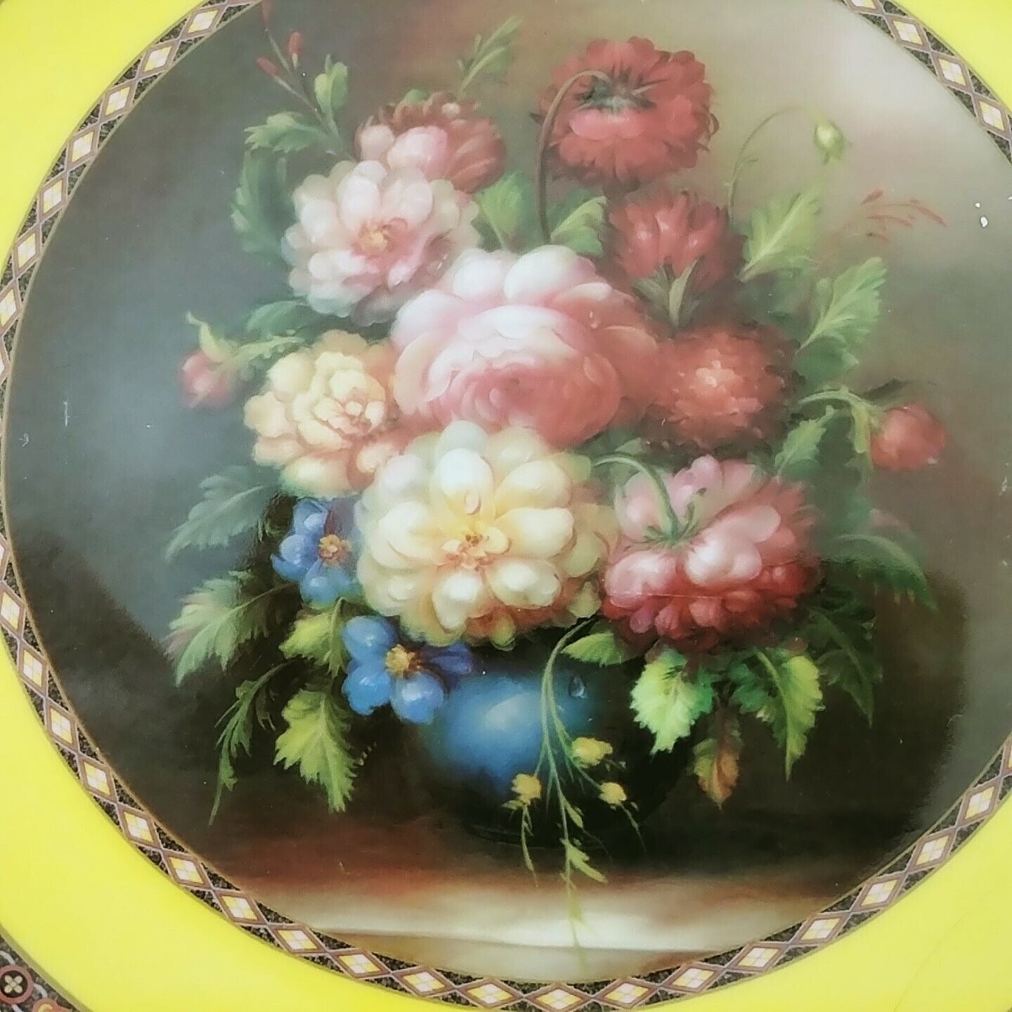 Decorative Plates Veronica Collection Formalites 2 Rose 1 Tulipe 1 Pivoine 8"