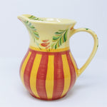 Load image into Gallery viewer, Gail Pittman Ceramic Serving Pitcher &quot;Seina&quot; Tuscan Style Pattern Vintage Decor
