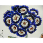 Load image into Gallery viewer, Decorative Plate Flower Butterfly Motif Raised Beaded ACCENT Vintage 2 pc set
