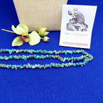 Load image into Gallery viewer, Necklace 3 Strand Twisted Turquoise Stones Vintage Fashion Jewelry 18&quot;
