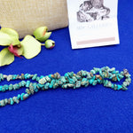 Load image into Gallery viewer, Necklace 3 Strand Twisted Turquoise Stones Vintage Fashion Jewelry 18&quot;
