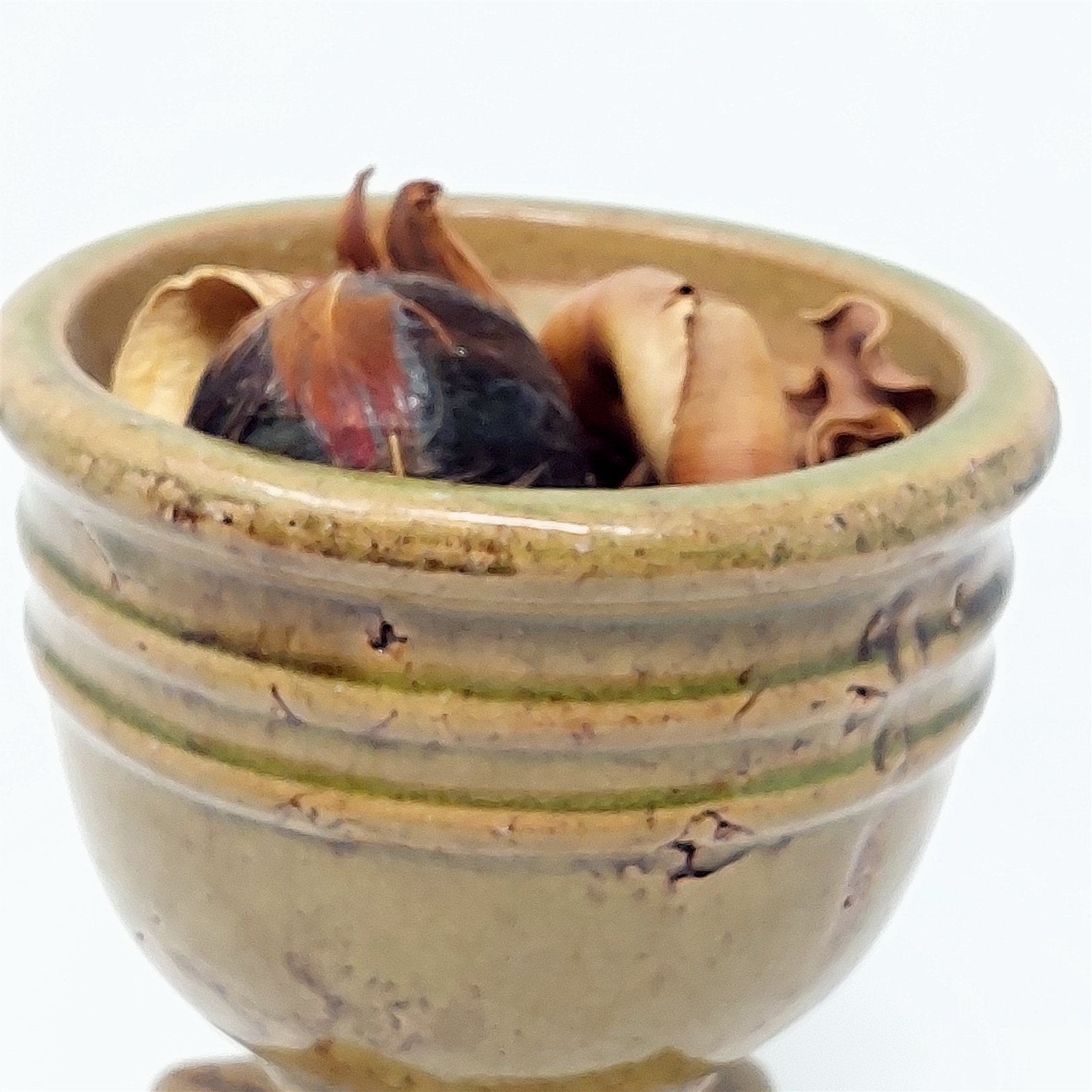 Vase Urn Planter Stone-Look Ceramic Vintage Home Decor 6"