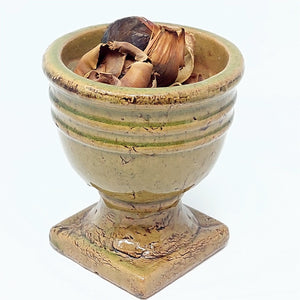 Vase Urn Planter Stone-Look Ceramic Vintage Home Decor 6"
