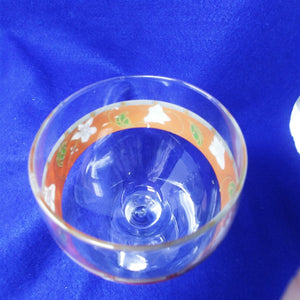 Water Wine Beverage Goblet by Pfaltzgraff "Mission Flower" Pattern Set of 2