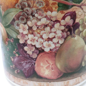 Canister Set Pamela Gladding "Windsor" Autumn Fruit by CIC Vintage Decor