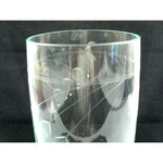 Load image into Gallery viewer, Vase Cylinder Clear Crystal Hand Etched Floral Design Vintage 10.75&quot;
