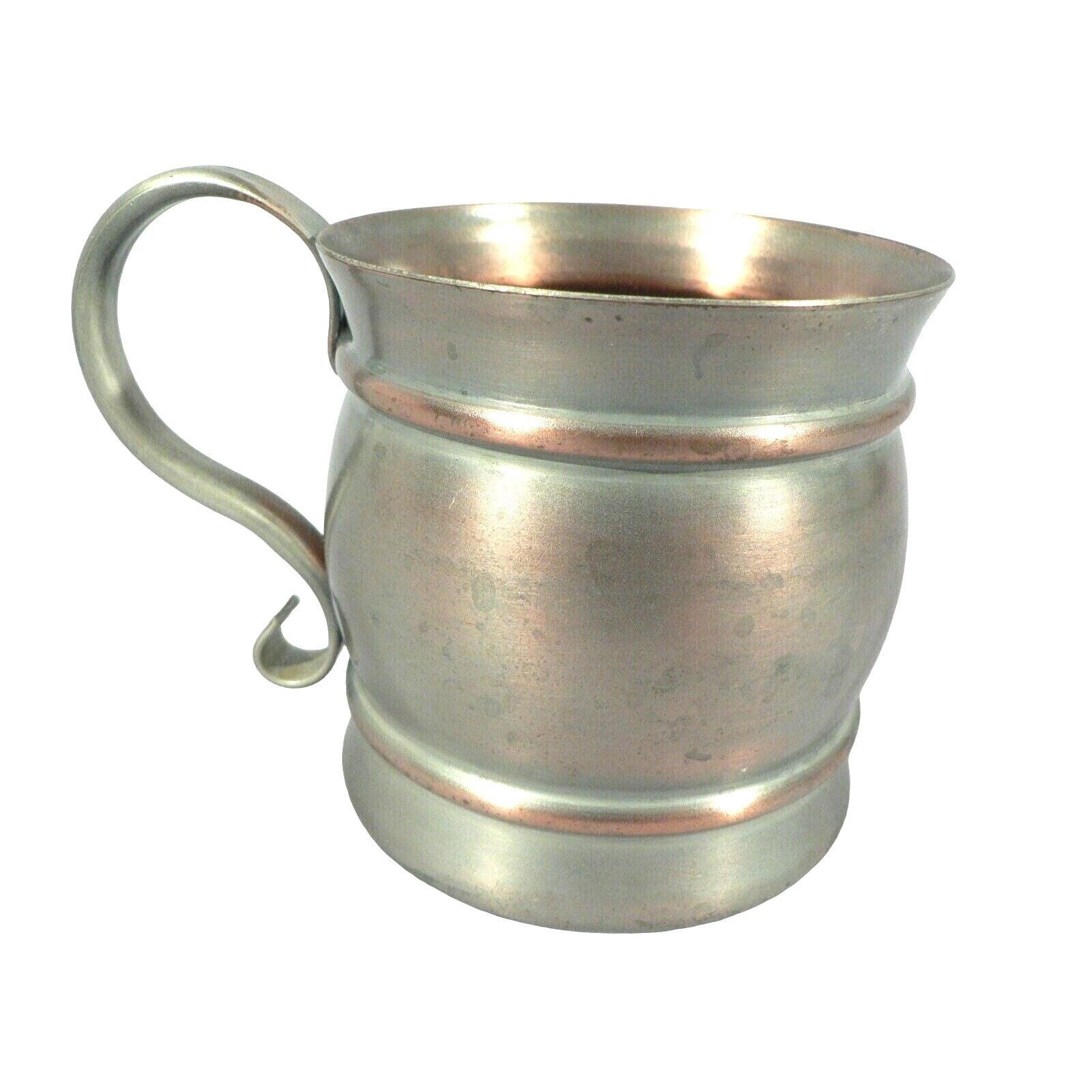 Copper cup mug mule by Gregorian Question mark handle nice even patina Vintage