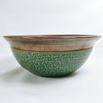 Load image into Gallery viewer, Ceramic Pottery Lg. Mixing Bowl Artist Handmade Iridescent Signed &amp; Dated
