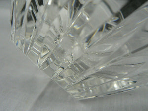 Etched Cut Crystal Glass Bowl Dish