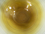 Load image into Gallery viewer, Large Art Glass Centerpiece Bowl Amber Fades to Clear Texture
